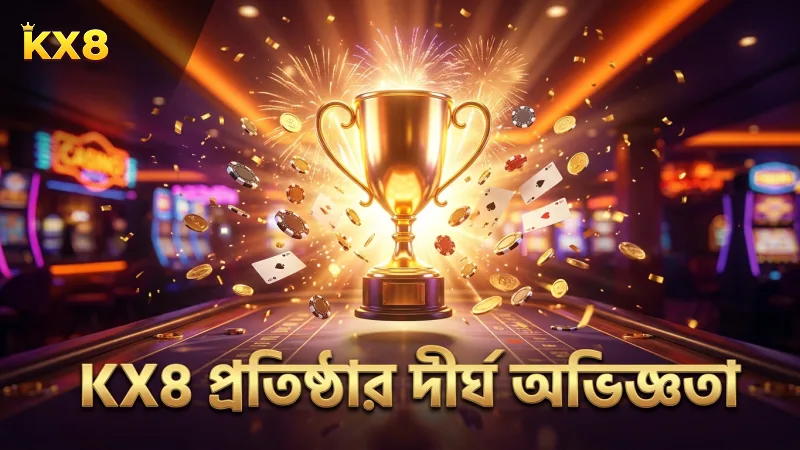 KX8 এর প্রতিষ্ঠা ও দীর্ঘ ক্যাসিনো অভিজ্ঞতা স্পষ্ট করে।