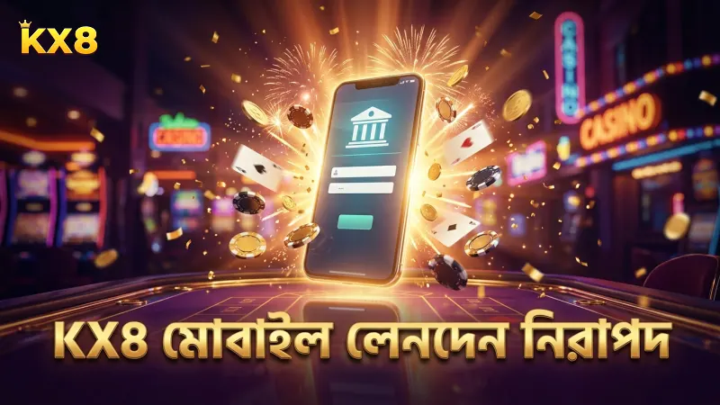 মোবাইল থেকে KX8 প্ল্যাটফর্মে দ্রুত এবং নিরাপদ লেনদেন।