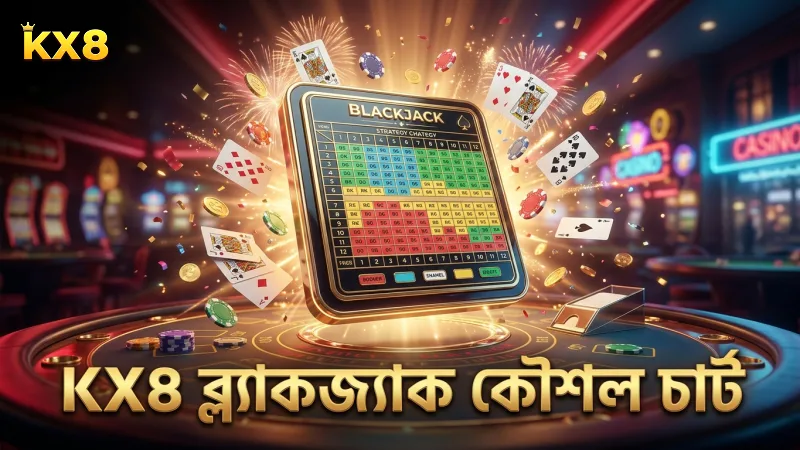 KX8 ব্ল্যাকজ্যাক কৌশল চার্টের মূল নকশা