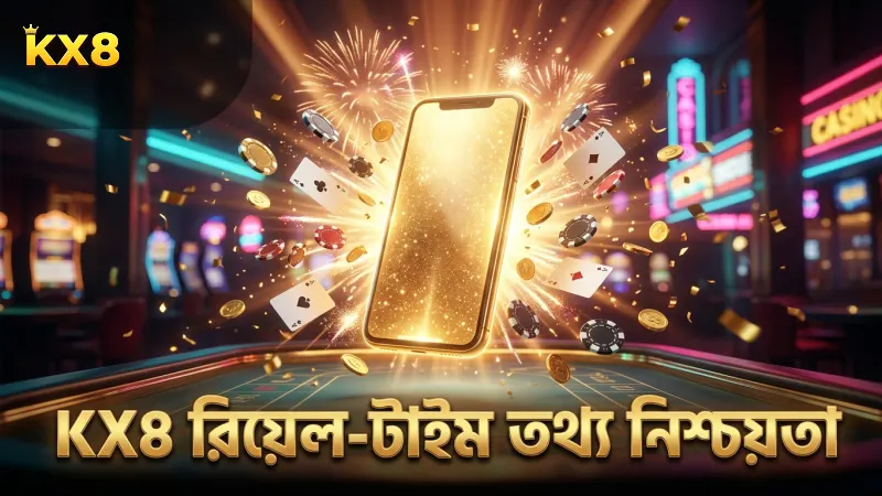 KX8 রিয়েল-টাইম তথ্য গেমের বিশ্বাসযোগ্যতা নিশ্চিত করে।