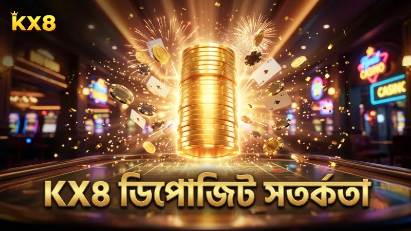 ডিপোজিট এবং উইথড্রয়ালে KX8 এর নির্দিষ্ট সতর্কতা