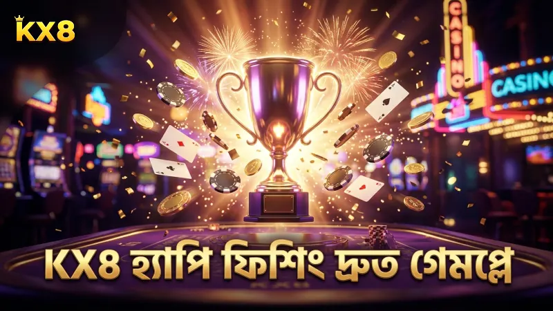 হ্যাপি ফিশিং মডের দ্রুত গেমপ্লে সুবিধা KX8 প্ল্যাটফর্মে