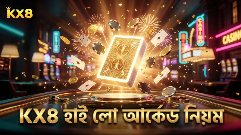 KX8-এ হাই লো আর্কেডের সঠিক নিয়মাবলী অনুসরণ করে সঠিক গেমপ্লে।