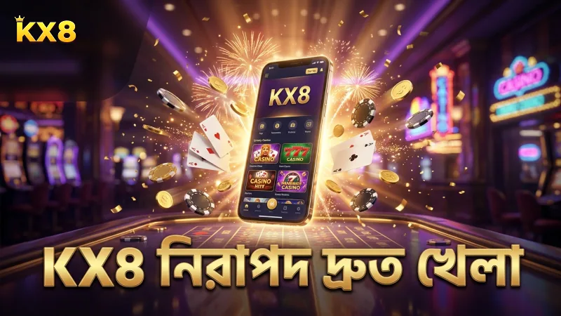 KX8 প্ল্যাটফর্মে দ্রুত ও নিরাপদ খেলার সুবিধা।