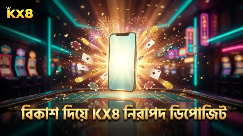 বিকাশ দিয়ে KX8 তে সফল ডিপোজিট ট্রানজেকশন