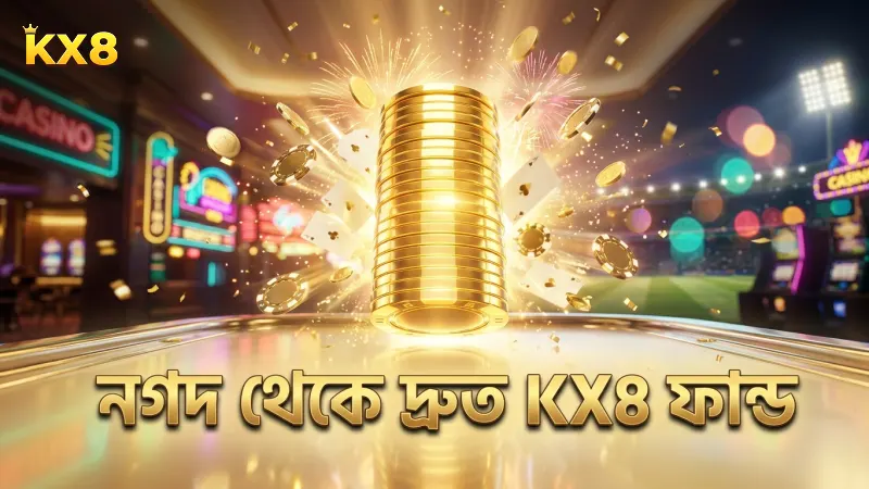 নগদ থেকে KX8 অ্যাকাউন্টে ত্বরিত ফান্ড যোগ