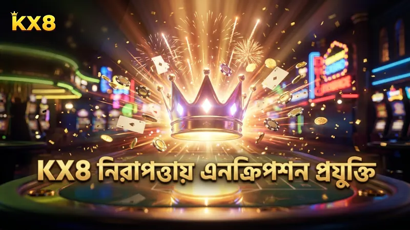 KX8 লগইন নিরাপত্তায় আধুনিক এনক্রিপশন ও অ্যান্টি-ফিশিং প্রযুক্তি ব্যবহার।