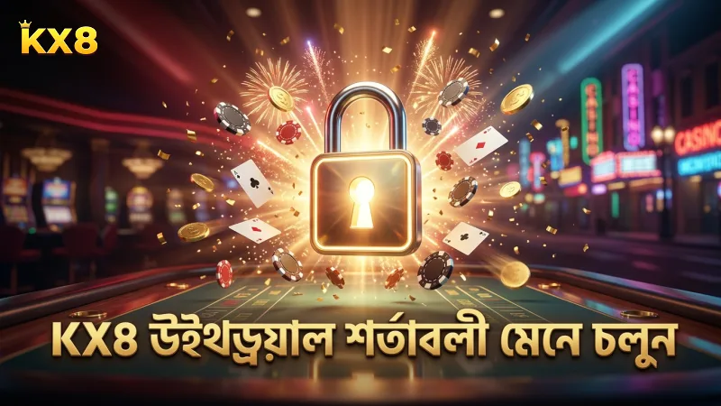KX8 উইথড্রয়ালে প্রয়োজনীয় শর্তাবলী মেনে চলুন সহজে টাকা তুলুন