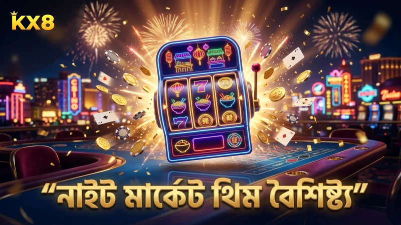 নাইট মার্কেটের থিম ডিজাইন গেমের মেজাজ নির্ধারণ করে।