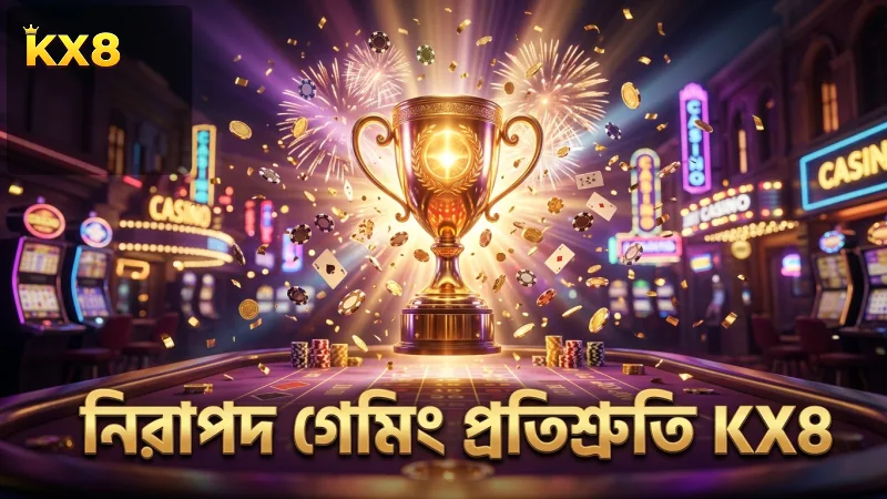নিরাপদ গেমিং ও তথ্য ব্যবহারে KX8-এর প্রতিশ্রুতি দৃঢ়।