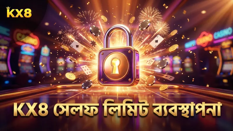নিজের খেলার সীমা নির্ধারণে KX8 এর সেলফ-লিমিট টুল কার্যকর।